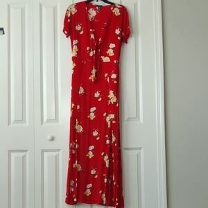 Rue21 Red Floral Maxi Dress